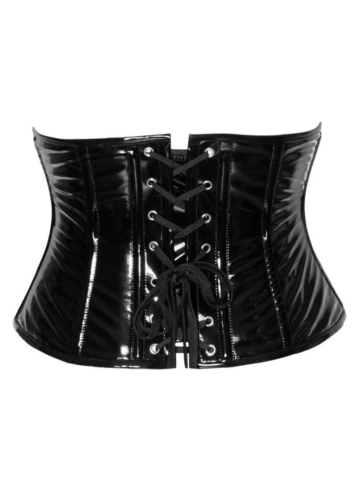 Szexi női fűző, Luka, poliészter, fekete, Fekete, S