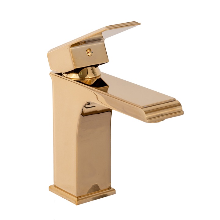 Смесител за мивка, златен