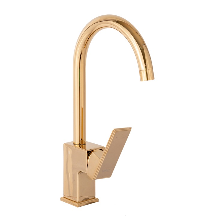 Смесител за кухня, монтаж на мивка, ЗЛАТЕН