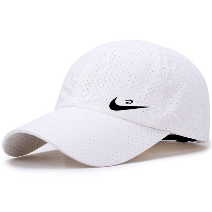 Унисекс шапка, Nike, Sportswear Futura, памук, бродирано лого, бяла, One-Size