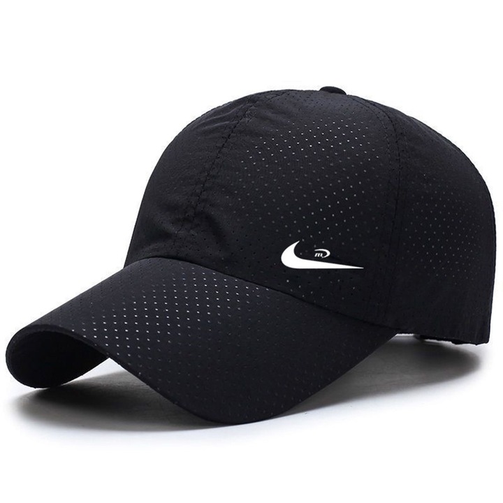 Унисекс шапка, Nike, памук, бродирано лого, регулируема, черна, Един размер