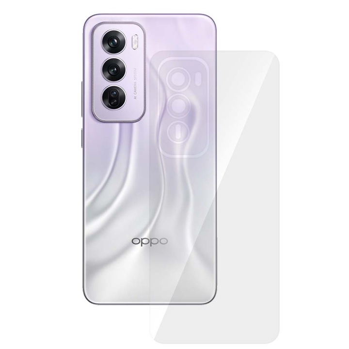 SILKASE hátfólia Oppo Reno 12 Pro-hoz, hátvédelem, megújuló szilikon