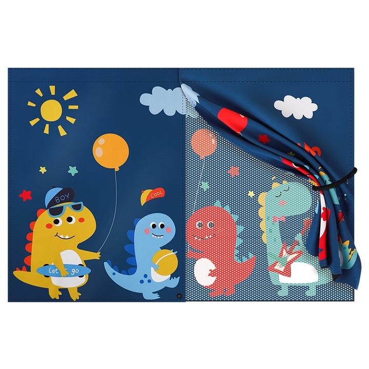 Сенник за автостъкла, BOMSTOM, двуслоен, магнитен, анимационен модел, UV защита