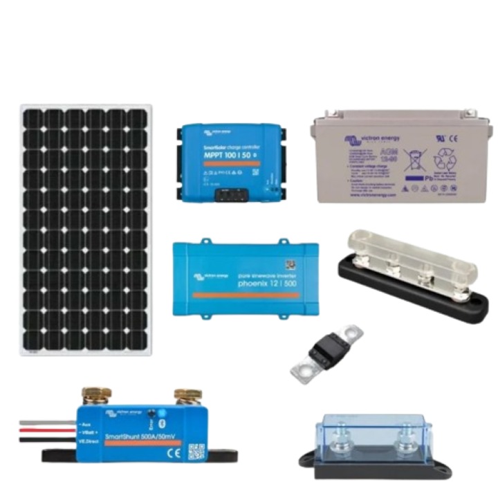 Sistem Fotovoltaic Victron Energy Off-grid 400W stocare baterie AGM