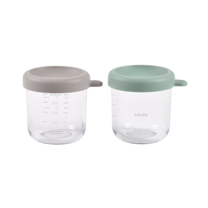 2 db Beaba üvegedény készlet 250 ml Sage Green/Gazelle