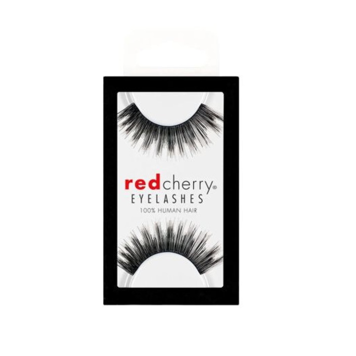 Red Cherry 05 Wellington Lash, 100% természetes, soros műszempilla, professzionális, fekete színű, 1 pár