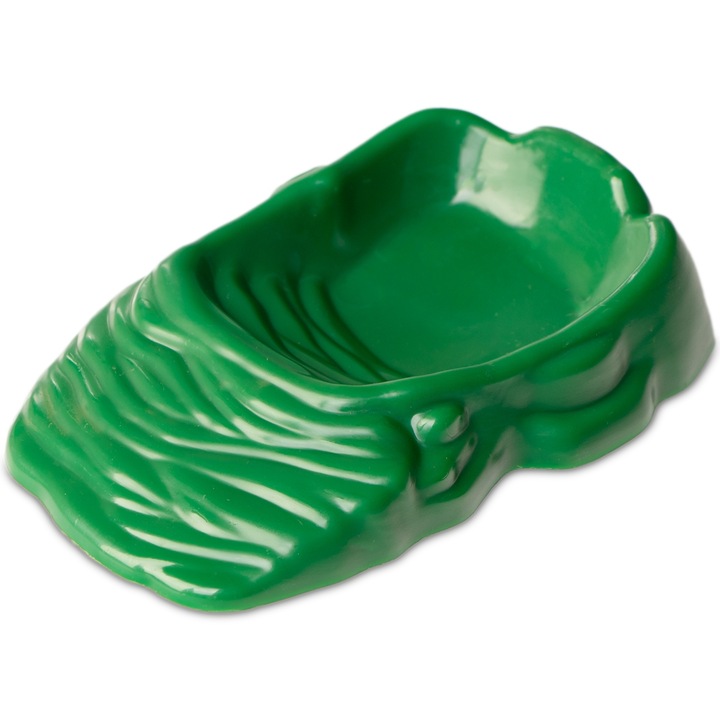 Tál vízhez és táplálékhoz hüllőknek, Resun MudBowl Natural, zöld, műanyag