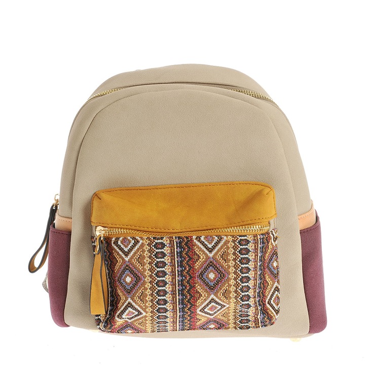 Rucsac cu imprimeu geometric, Meli Melo Paris