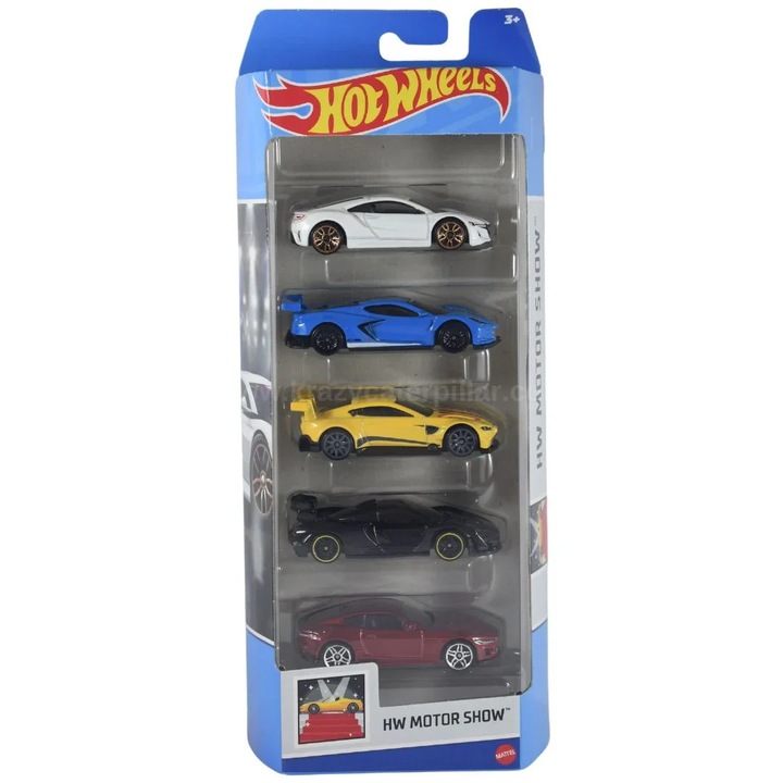 Комплект 5 колички Hot Wheels - Motor Show