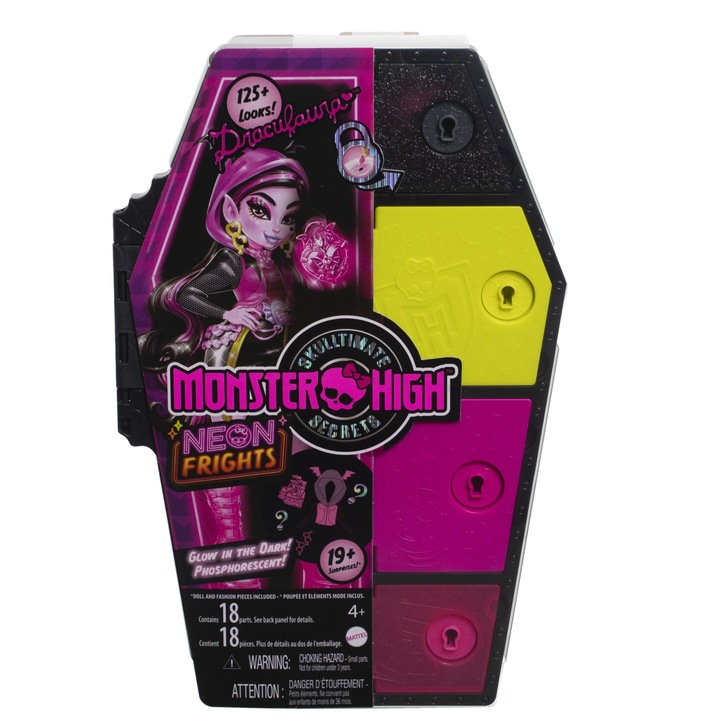 Кукла Monster High - Neon Frights, Draculaura