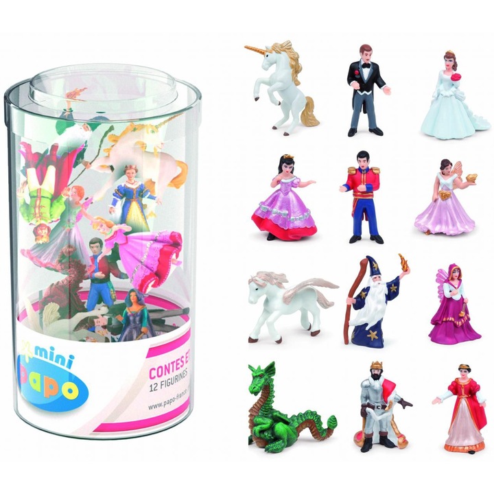 Комплект фигурки Papo - Омагьосан свят, 12 части