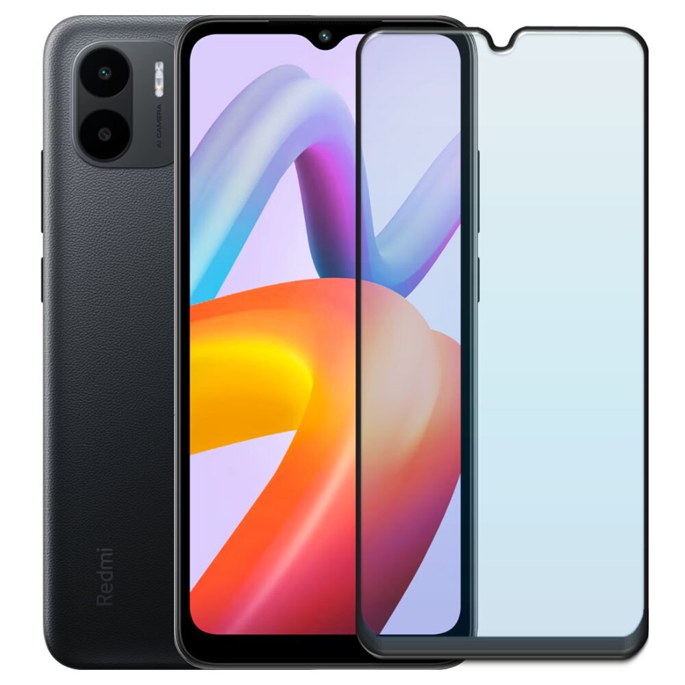 Folie din sticla securizata pentru Xiaomi Redmi A1 / A2, HAMSTERBOX Glass Shield, Protectie completa ecran, Full face, Aplicare rapida, Case Friendly, Transparenta