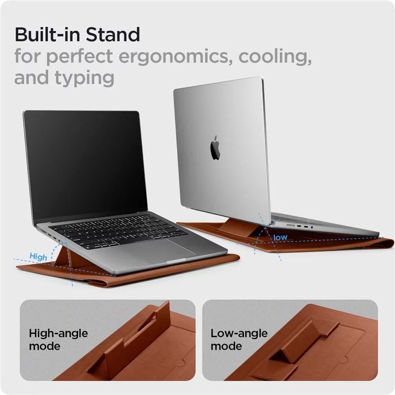 Geantă pentru laptop Spigen Valentinus S 16" Maro Clasic, 241117, Geantă pentru laptop