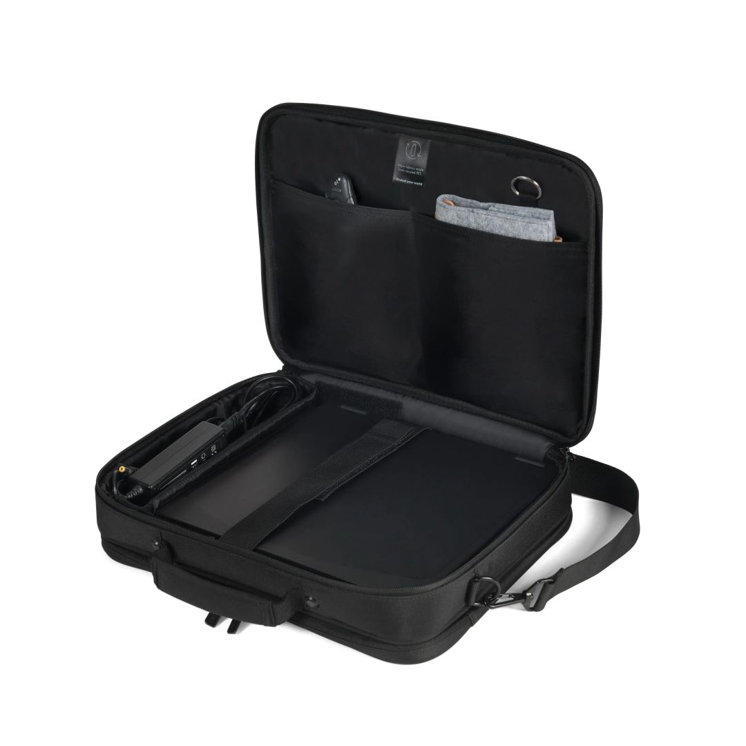 Geanta laptop DICOTA Multi Eco CORE, 17.3 inch, Textil, Negru, 430x45x310mm