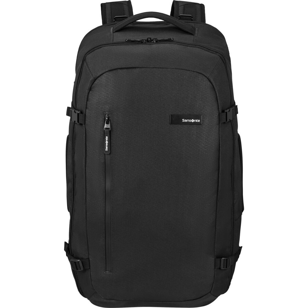 Rucsac de calatorie Samsonite Roader, pentru laptop 17.3 inch, Textil, Negru, 61x36x28cm