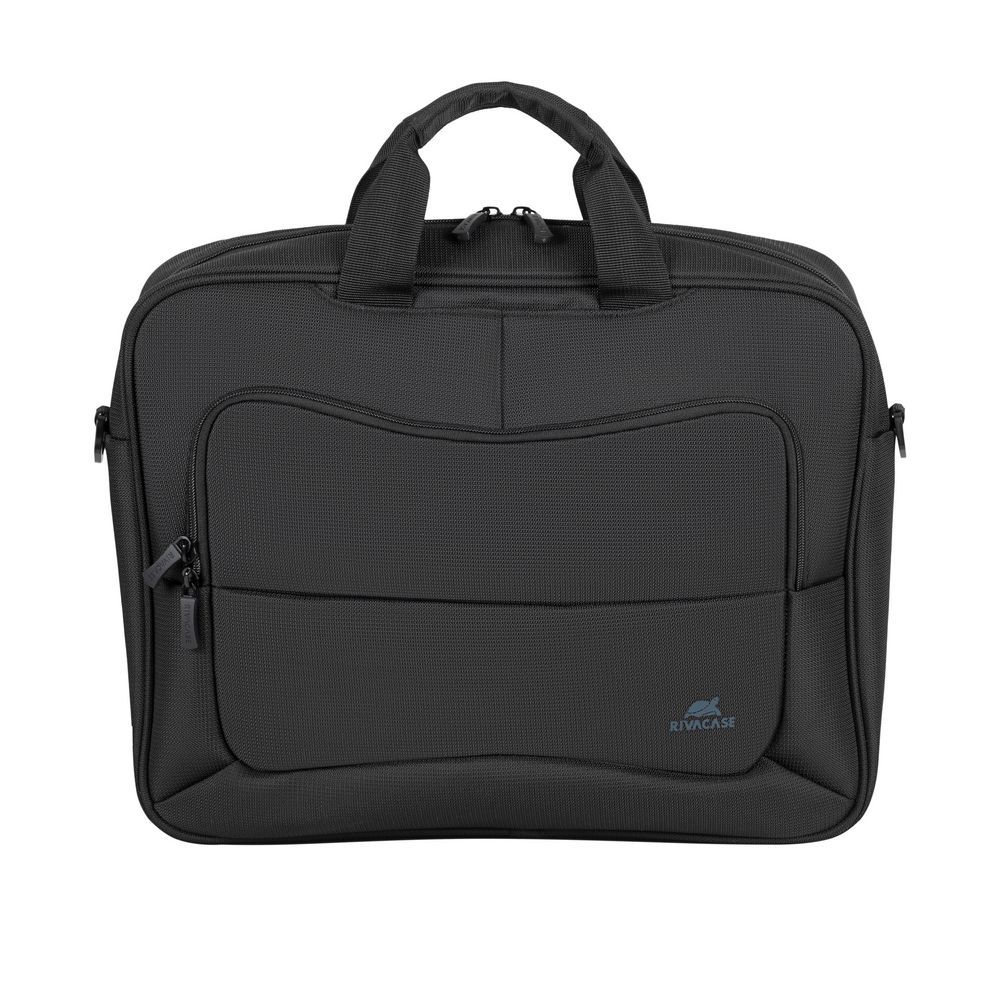 Geanta laptop Rivacase Tegel ECO, textil, 14 inch, negru, 38x29.5x12cm