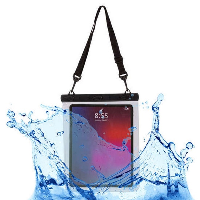 Husa tableta universala, rezistenta la apa si praf, negru, 23.7x30.4cm, pentru 10.2 inch