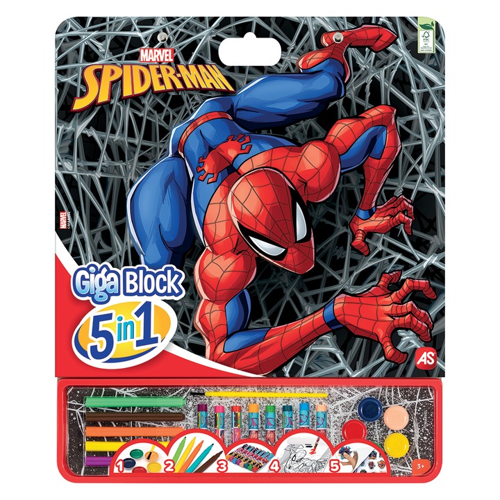 AS Art 5-in-1 Giga Block festőkészlet, Spider-Man Evergreen