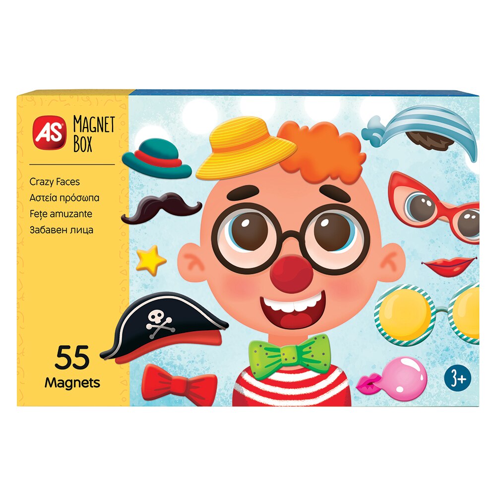 Joc magnetic AS - Fetisoare amuzante, 55 piese