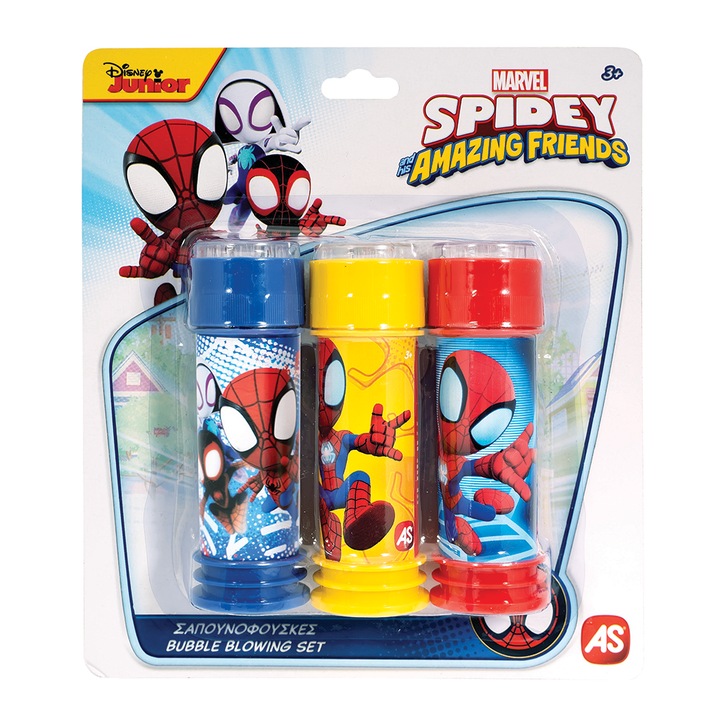 Комплект за сапунени мехури AS - Spidey and his amazing friends