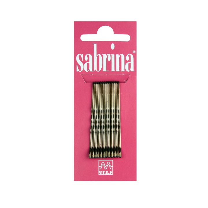 Agrafe ondulate maro ORIOL - 4.8 cm - set 12 buc