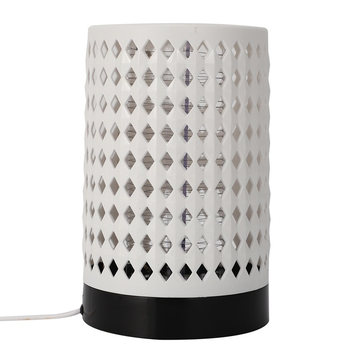 Лампа UV против комари MRG M188, USB 5V, безшумна, 360 градуса радиация, на закрито или на открито, бяла