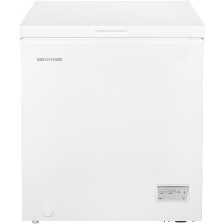 Фризер Heinner HCF-HM145CE++, 142 л, Клас E, Конвертируем хладилник/фризер, Електронно управление, Бял