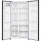 Side by side Heinner HSBS-HM513NFIMDXE++, 513 l, No Frost, Dozator de gheata, Display LED, Clasa E, Compresor Inverter, Smart, Alarma usa deschisa, H 177 cm, Inox antracit
