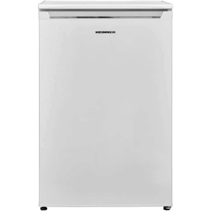 Heinner HF-V122E++, Egyajtós hűtő, 122 l, E energiaosztály, LED világítás, Mechanikus vezérlés, M 83,8 cm, Fehér