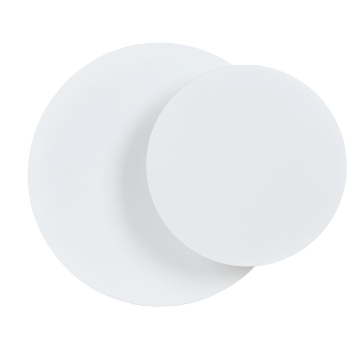Emibig CIRCLE 1C fali lámpa, fehér, 8W MAX LED, fém, 20cm