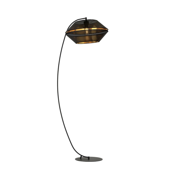 Lampadar podea, EMIBIG Lighting, Metal, Negru