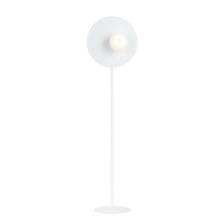 Lampadar podea, EMIBIG Lighting, Metal, Alb, E14, 145 cm