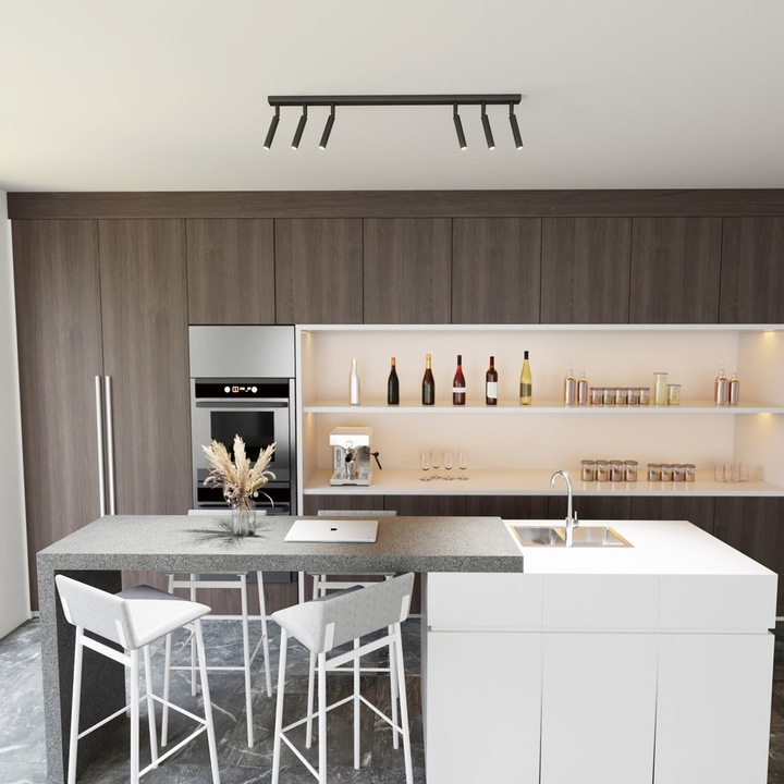 Spot IVI, EMIBIG Lighting, negru, dimensiuni reglabile