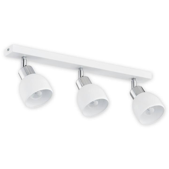 Plafoniera interior, Lemir, Otel, Alb