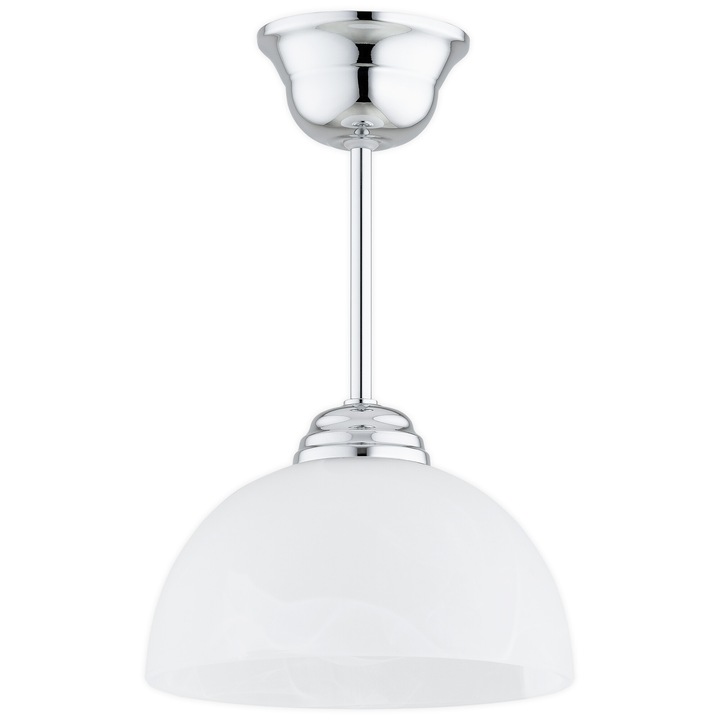 Lampă suspendată Lemir Frella, E27, argintiu, 19x28cm