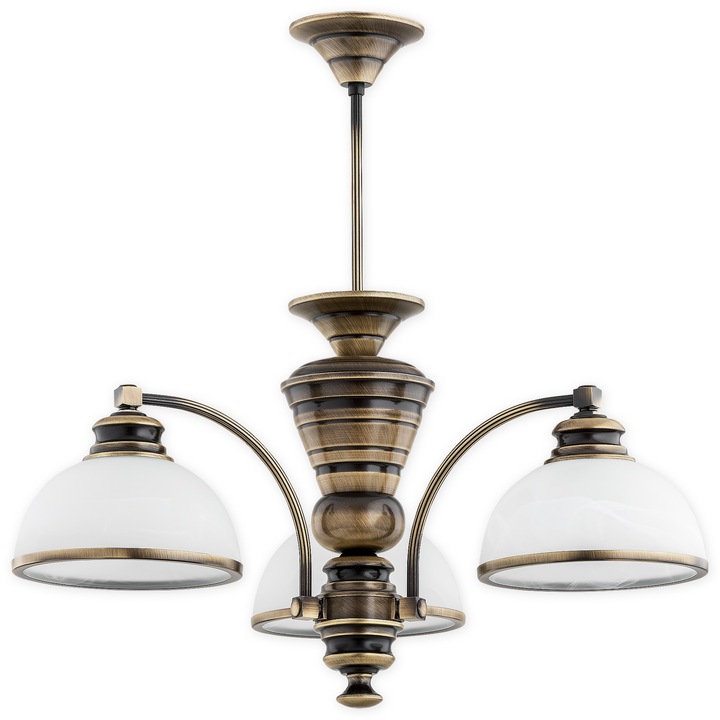 Oglinzi Lemir Pelion, 3 puncte luminoase, auriu/alb