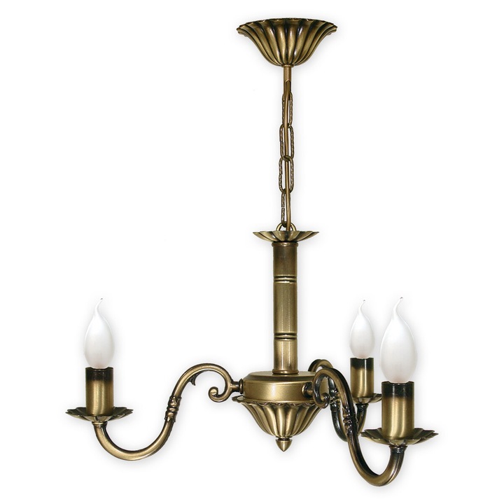 Candelabru de perete clasic Lemir cu 3 becuri LED E14 1+2