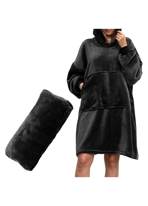 Суитшърт, Luka, полиестер, Черен, One Size