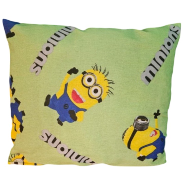 Fata de Perna Minioni Verde Bumbac Satinat 40x40 cm