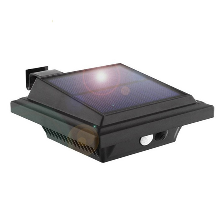 Lampa solara Cozevdnt, 40 LED-uri, ABS, rezistenta la apa, pentru gradina, terasa, verde, set 1 bucata