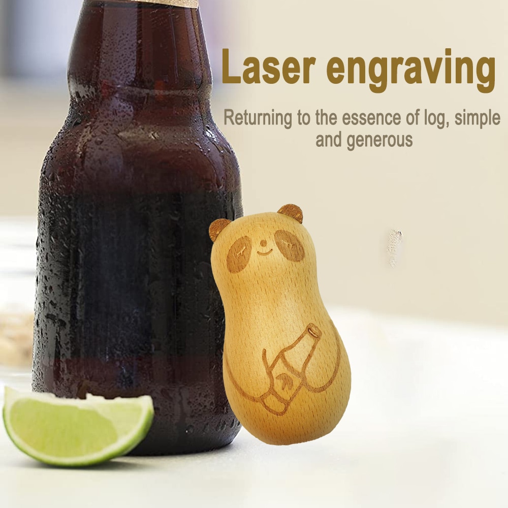 Tirbuson Cozevdnt, lemn de fag, gravura laser, model panda