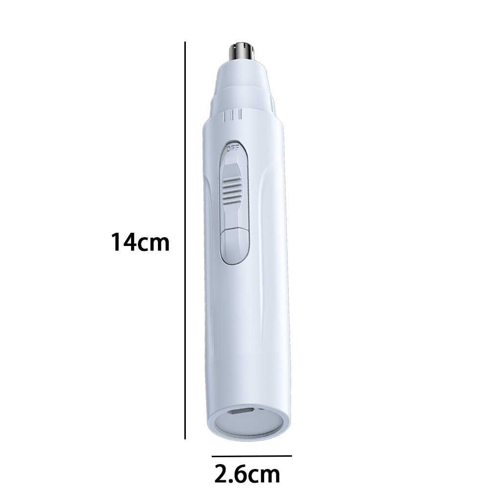 Trimmer nazal 2 in 1, capete de schimb, incarcare USB, alb - eMAG.ro