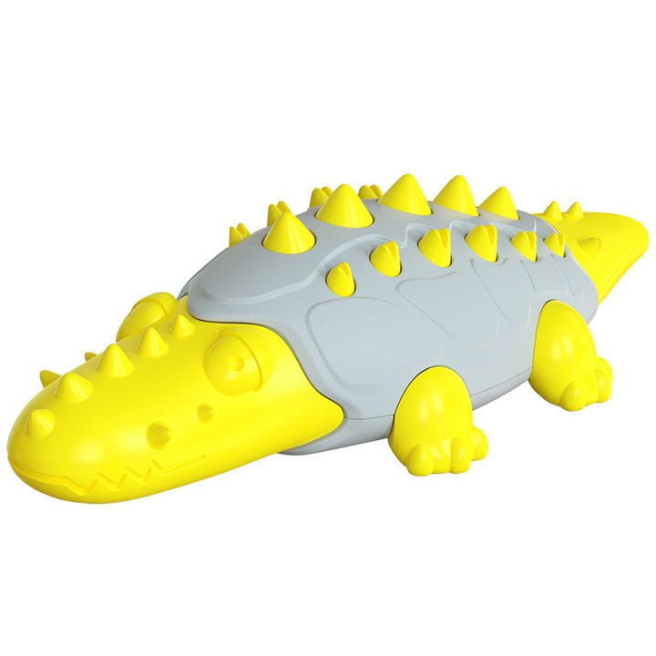 Krokodil alakú kutyajáték, ételadagoló labda, fogtisztító rágóka, 2. stílus