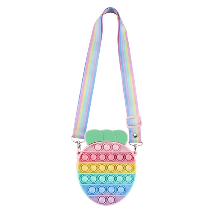 Gyerek crossbody táska, Jormftte, fidget játék típusú, vízálló, többszínű