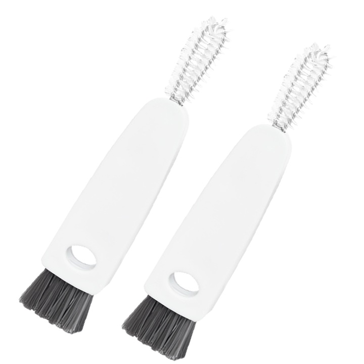 Perie de curatare multifunctionala pentru sticle, Cozevdnt, alb, plastic