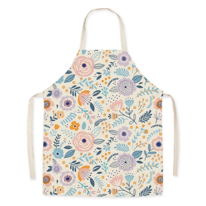 Sort de bucatarie, QttvbTna, bumbac, design cu bretele, non-alunecare, multicolor