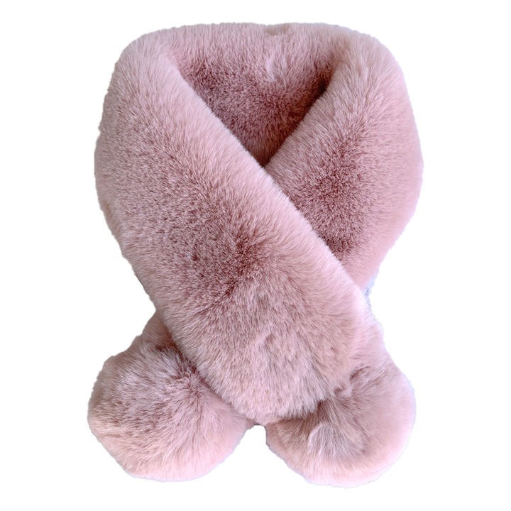 Esarfa din fleece pentru copii, design clasic, culoare solida, dimensiune ajustabila