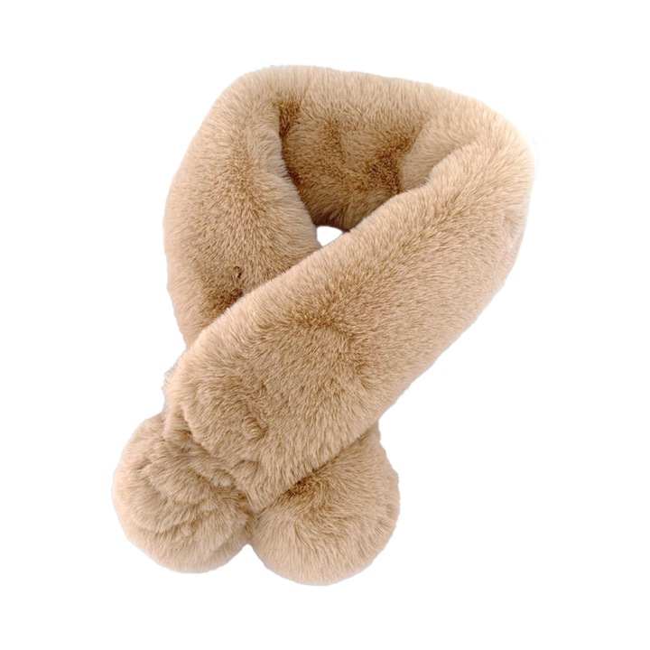 Esarfa din fleece pentru copii, design clasic, culoare solida, dimensiune ajustabila