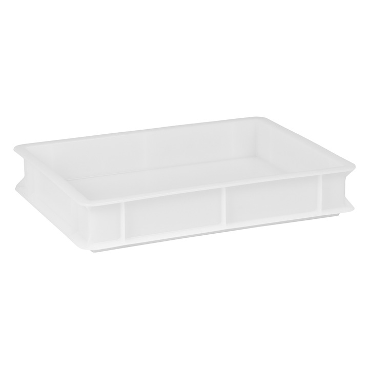 Recipient pentru aluat pizza, Technica, Pizza Line, Polipropilena, Rezistenta la temperatura, 400x300x70mm, Alb