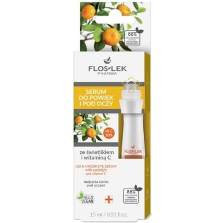 FlosLek Pharma Eye Serum, витамин С, 15 мл